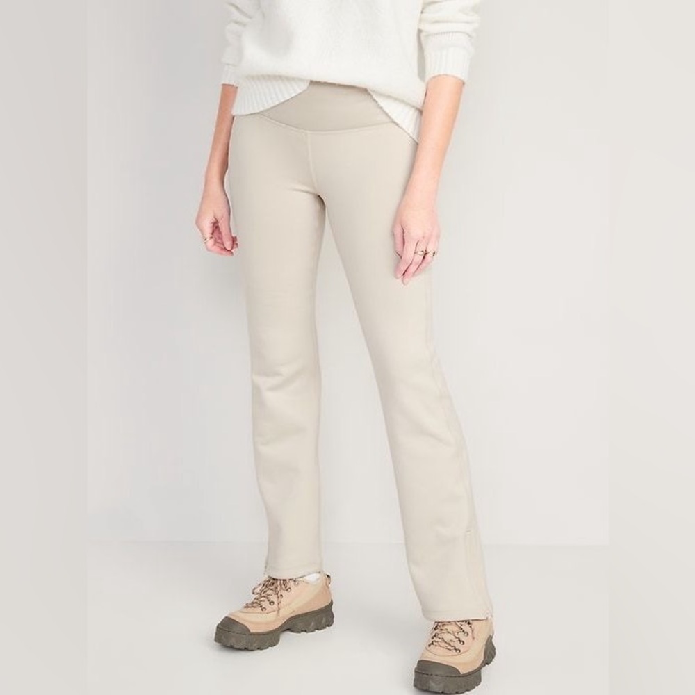 NWT Old Navy High-Waisted UltraCoze Fleece-Lined Flare Leggings Size XL